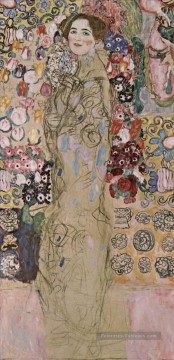  Klimt Tableau - Portrait de Maria Munk symbolisme Gustav Klimt